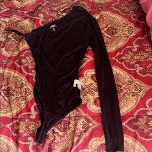 Elegant Black Long Sleeve Bodysuit
